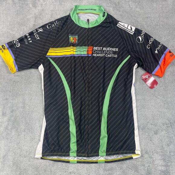 Sugoi Cycling Evolution Jersey Mens 2XL Black Buddies Challenge Keith Haring